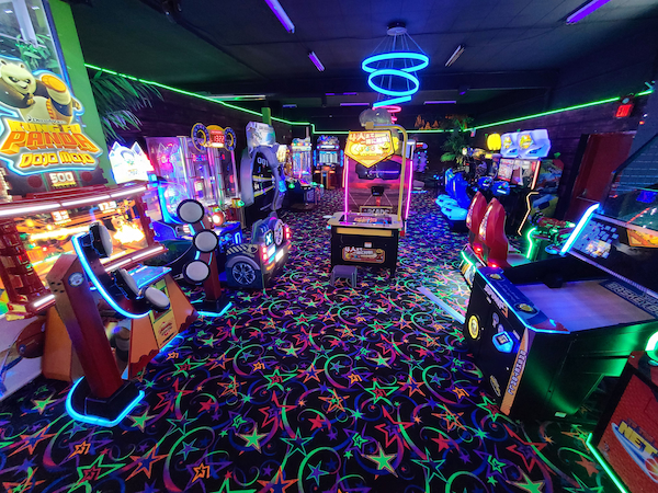 Arcade games neon