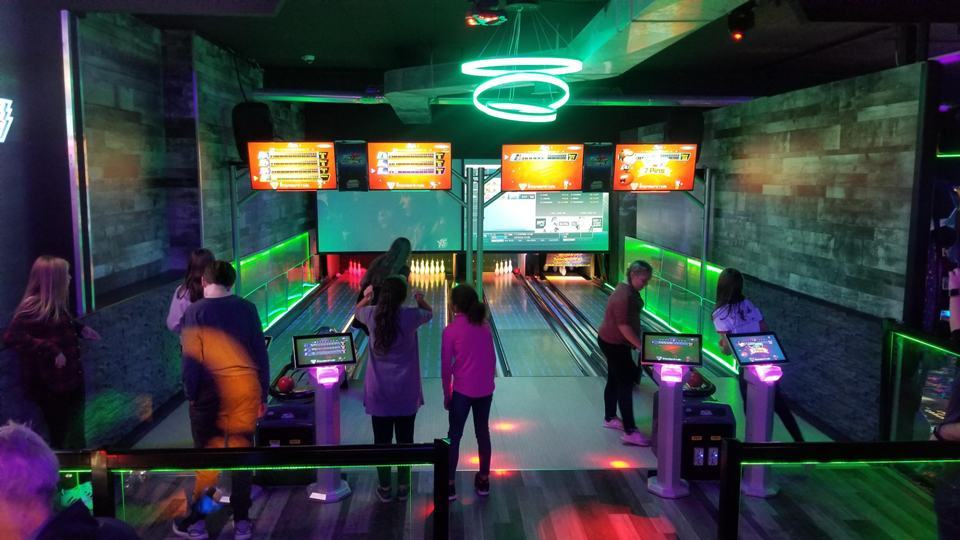 Bowling lane neon