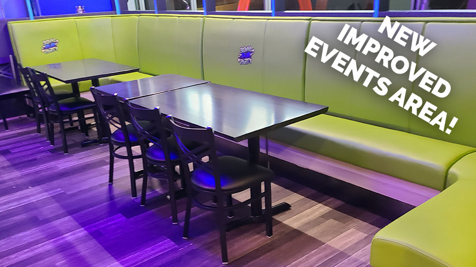 New renovated party area - seating