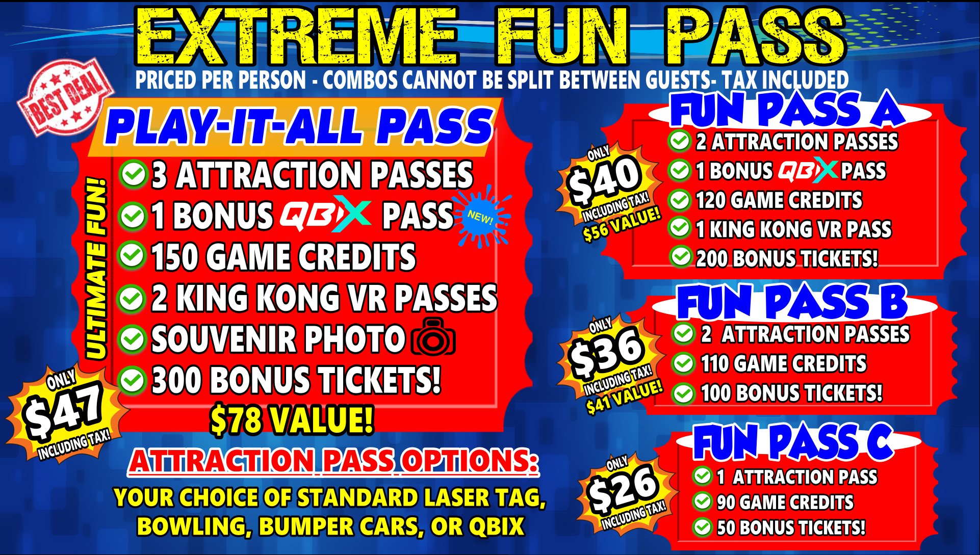 Fun Pass & Combo Pricing